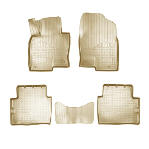Коврики в салон Mazda CX-5 (KF) 2017-, полиуретан 3D Norplast, Бежевый, Арт. NPA11-C55-683-B