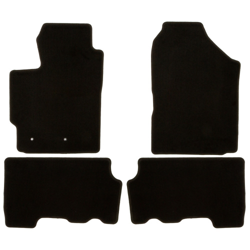 Коврики в салон Toyota Yaris  2005-2009 5 дв., текстильные Klever эконом, Черный, Арт. KLEVER01481001200K