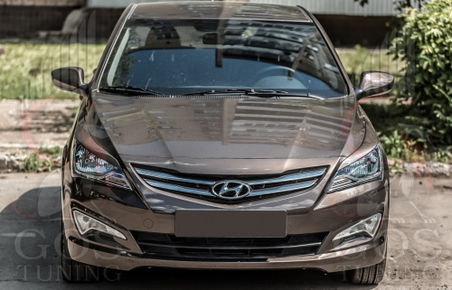 Реснички фар Hyundai Solaris 2014-2017 FL 5 дв.    Арт. R01-0277