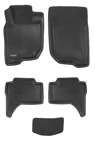 Коврики в салон Mitsubishi L200  2006-2014, 3D EVA Euromat, Черный, Арт. EM3DEVA003615