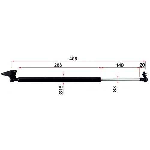 Амортизаторы крышки багажника Toyota Land Cruiser 200 2007-2012, справа (R) Арт. ST-68950-69085