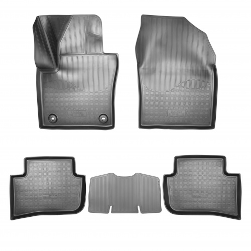 Коврики в салон Toyota C-HR 2016-2019, полиуретан 3D Norplast, Черный, 4WD Арт. NPA11C88086