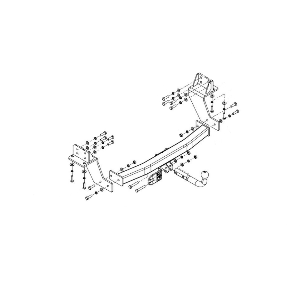 Фаркоп Chevrolet TrailBlazer II 2012-2016 IMIOLA Арт. CH015