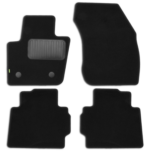 Коврики в салон Ford Mondeo  2012-2019 Седан, текстильные Klever standart, Черный, Арт. KLEVER021666101210KH