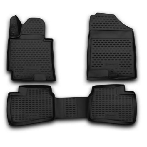Коврики в салон Hyundai Elantra (MD) 2013-2016 FL, полиуретан 3D Element, Черный, Арт. ORIG.3D.20.55.210