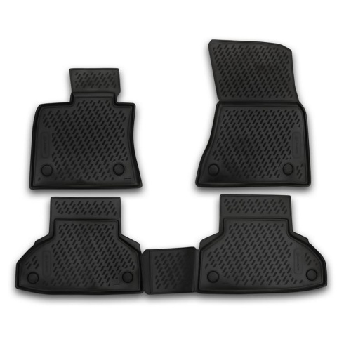 Коврики в салон BMW X6 (F16) 2014-2019, полиуретан Element, Черный, Арт. CARBMW00001