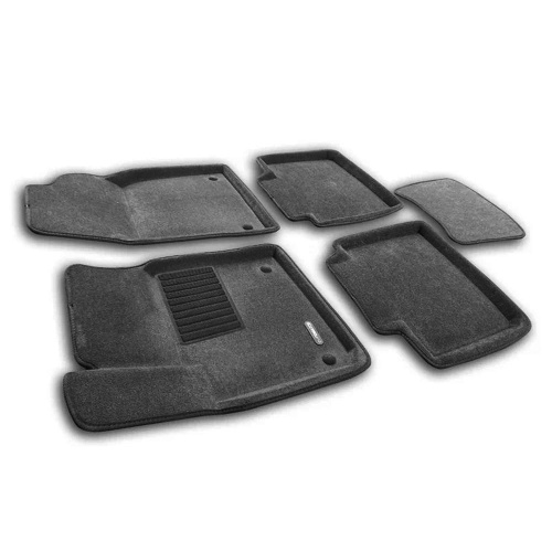 Коврики в салон Geely Atlas  (FX11) 2023-, 3D ткань Euromat Business, Серый, 4WD Арт. EMC3D001418G