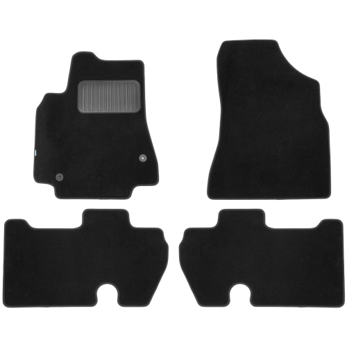Коврики в салон Peugeot Partner Tepee (B9) 2008-2012 Минивэн, текстильные Klever premium, Черный, Tepee VP Арт. KLEVER03380922110KH