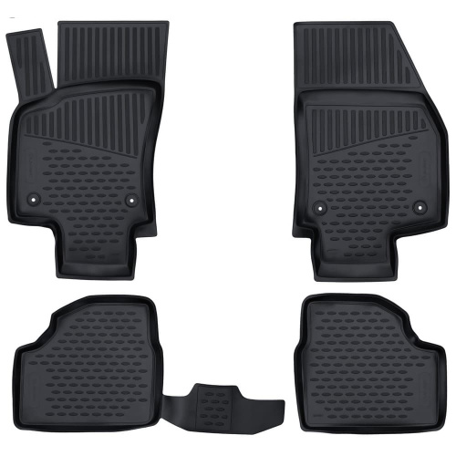 Коврики в салон Opel Astra H 2004-2007 Хэтчбэк 5 дв., полиуретан Element, Серый, Арт. NLC.37.02.211k