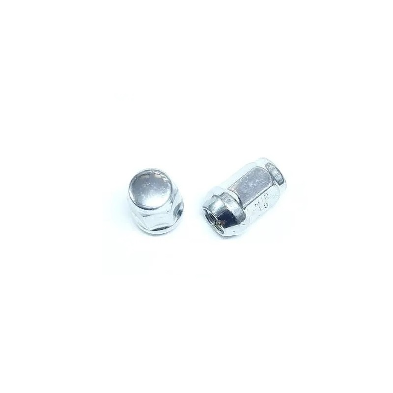 Гайка колеса M12x1.5 Конус h-35мм закрытая, Цинк, Ключ 19, Арт. 801445VZ