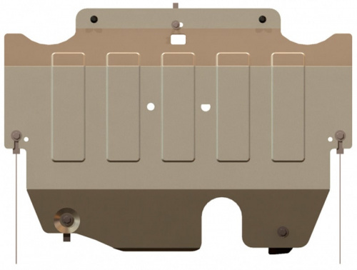 Защита картера двигателя, КПП Ford Mondeo IV 2007-2010 Седан V-1,6; 1,8TD; 2,0; 2,0TD; 2,3TD AT Арт. 08.2436