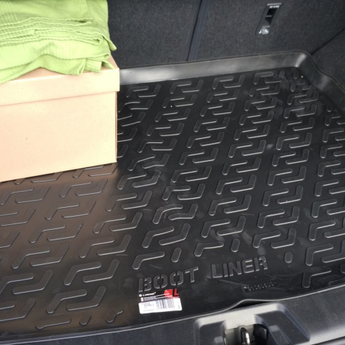 Коврик в багажник Nissan Qashqai (J11) 2013-2019, полиуретан L.LOCKER, Черный, Арт. 0105050301