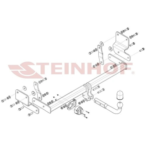 Фаркоп Mitsubishi Pajero Pinin 1998-2006 3 дв. Steinhof Арт. M359