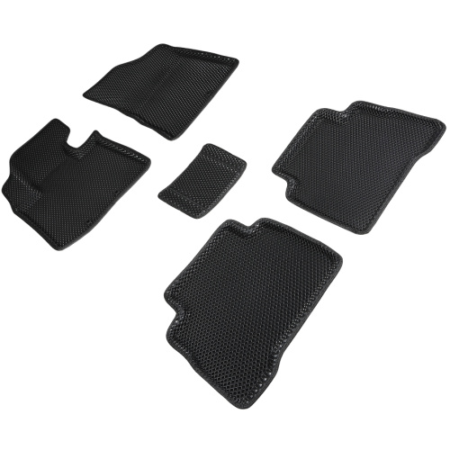 Коврики в салон Kia Sorento  (XM) 2012-2021 FL, 3D EVA Seintex "ромб", Черный, Арт. 95303