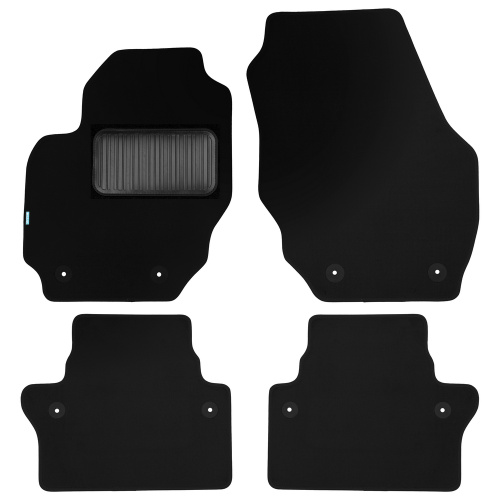 Коврики в салон Volvo XC70  2007-2013, текстильные Klever premium, Черный, Арт. KLEVER03500822110KH
