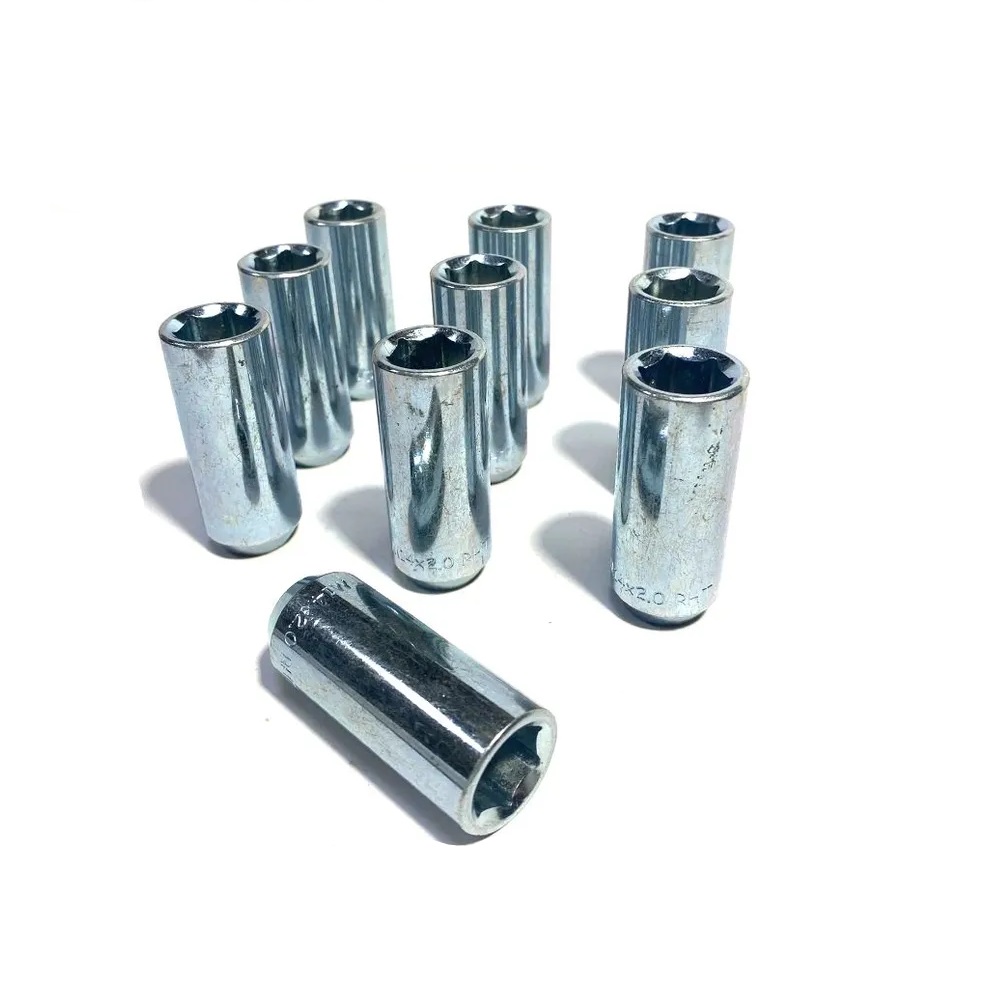 Гайка колеса M14x2.0 Конус h-23мм закрытая, Цинк, Ключ внутренний шестигранник, D головы 23 мм Арт. 260073XL