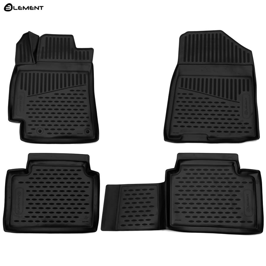 Коврики в салон Kia Cerato  2018-2021, полиуретан 3D Element, Черный, Арт. ELEMENT3D2568210