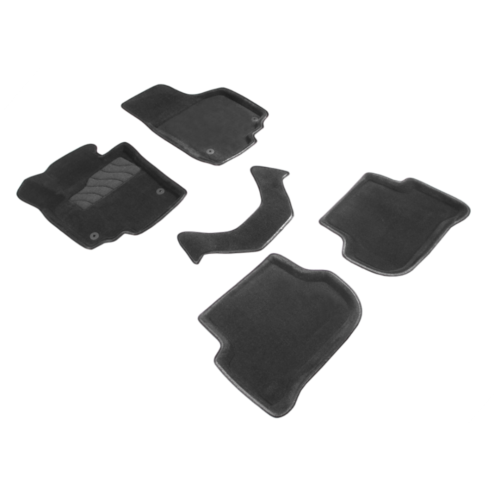Коврики в салон Skoda Yeti  2009-2014, 3D ткань Seintex , Графит, Арт. 99927