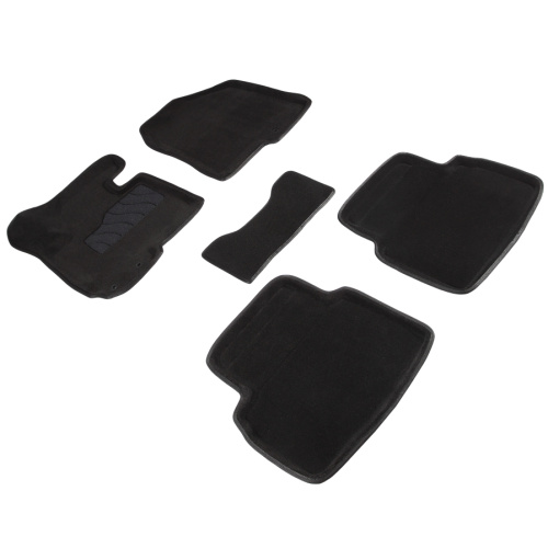 Коврики в салон Hyundai ix35 2009-2013, 3D ткань Seintex , Черный, Арт. 82158