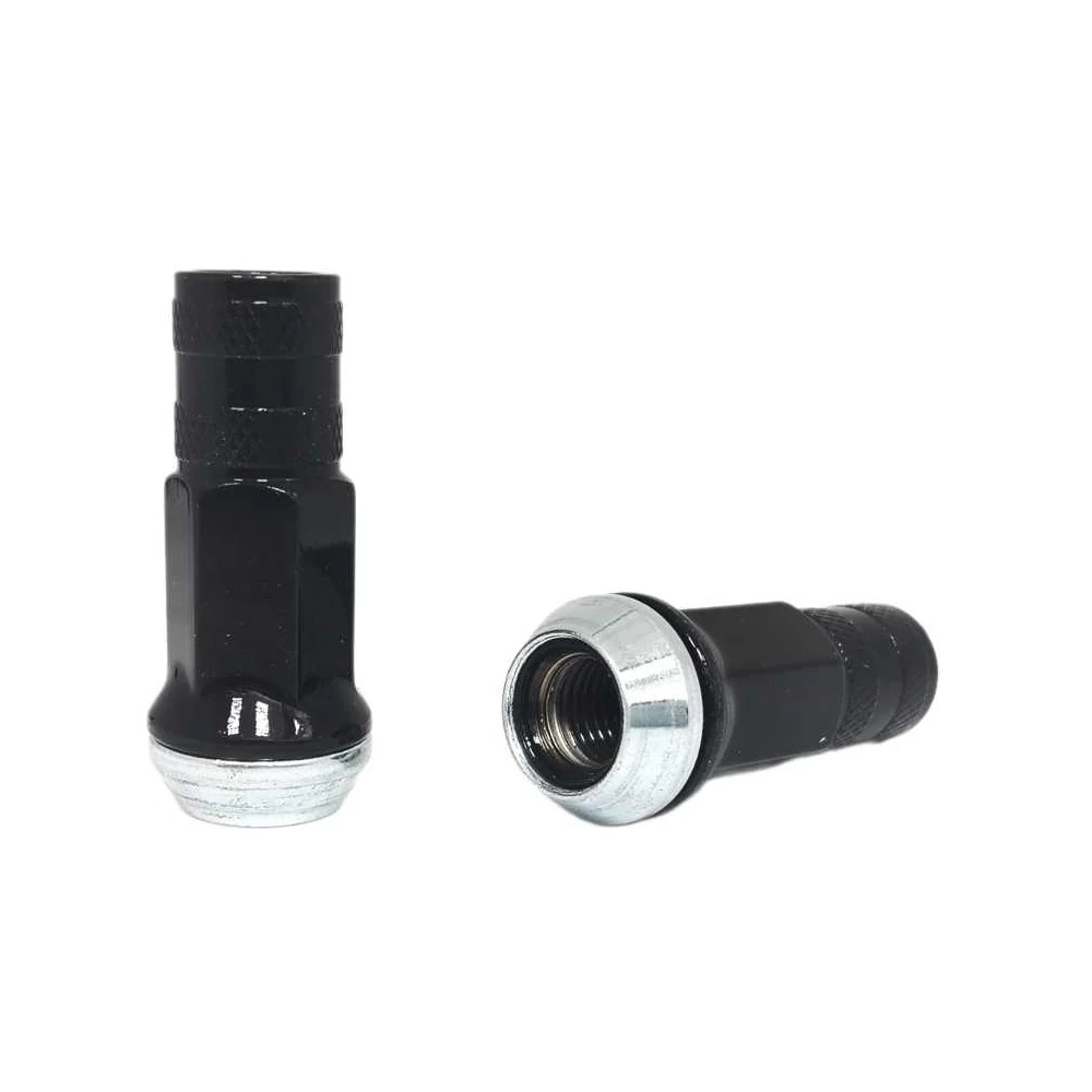 Гайка колеса M12x1.25 Конус h-45мм закрытая, Черный, Ключ 17, Арт. RR304544NSF(Black)
