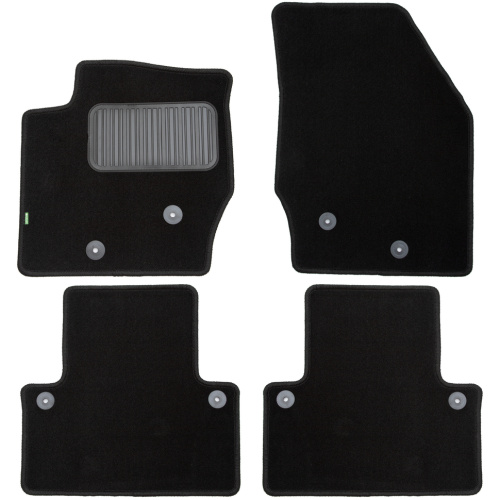 Коврики в салон Volvo XC90  2002-2006, ткань Klever standart, Черный, Арт. KLEVER02500401210KH