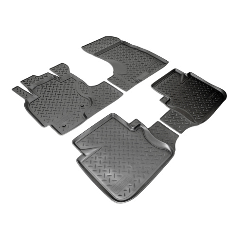 Коврики в салон Honda CR-V  1995-1999, полиуретан Norplast, Черный, Арт. NPL-Po-30-12