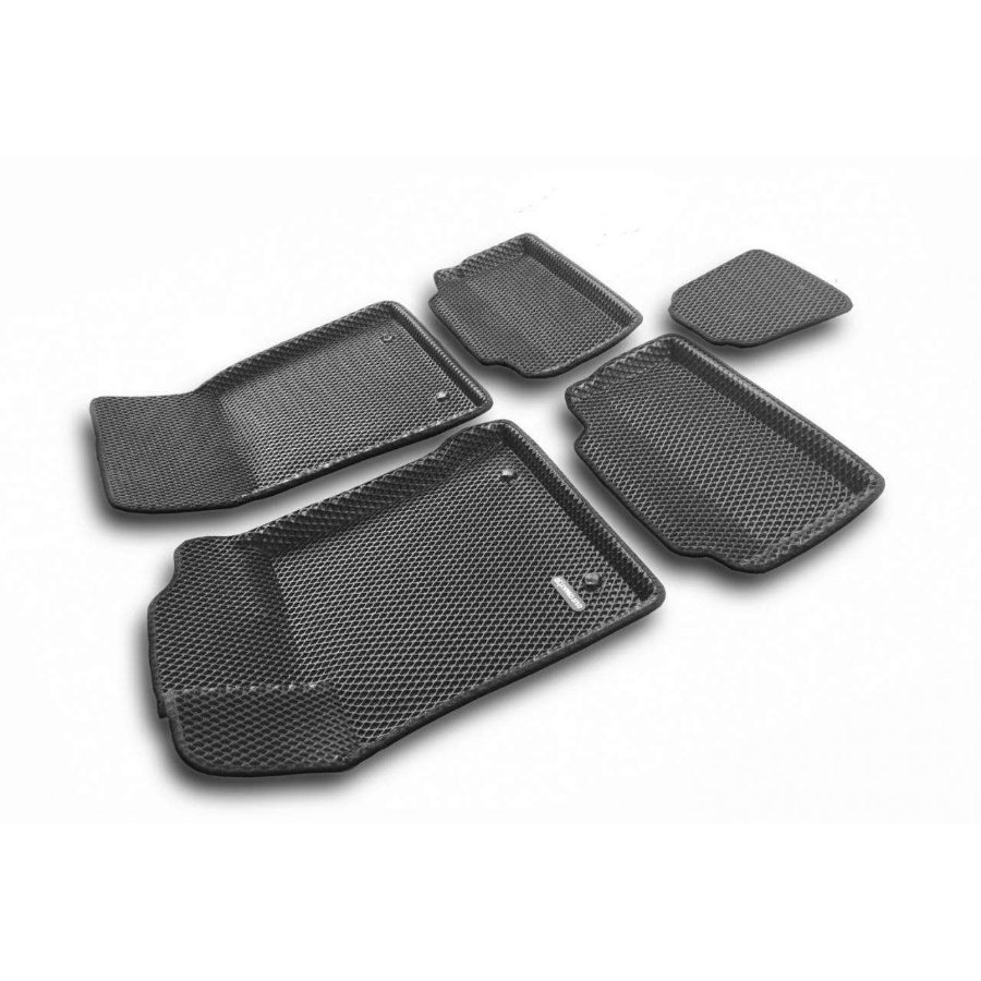 Коврики в салон Geely Emgrand (SS11) 2021-, 3D EVA Euromat, Черный, Арт. EM3DEVA001413