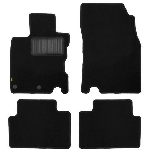Коврики в салон Nissan Qashqai +2 (J10) 2008-2010, текстильные Klever standart, Черный, Арт. KLEVER02362401210KH