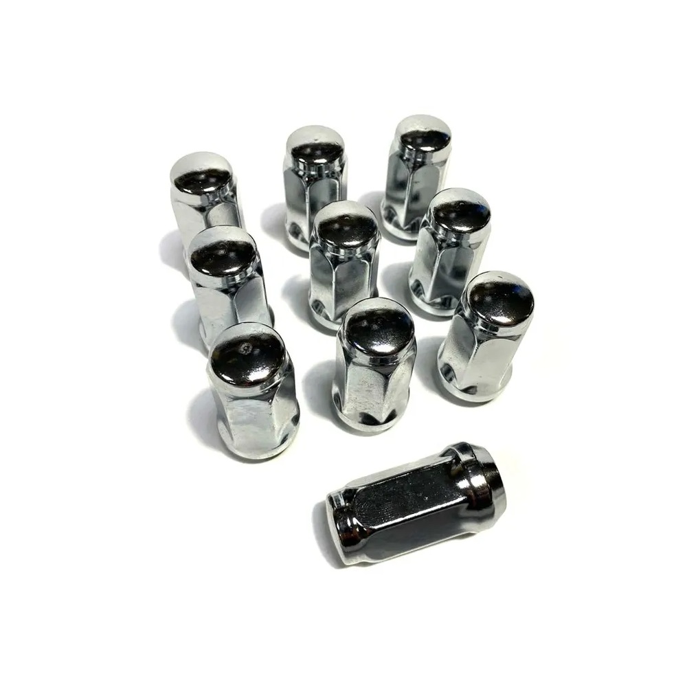 Гайка колеса M14x2.0 Конус h-44мм закрытая, Хром, Ключ 19, Арт. 801973HT