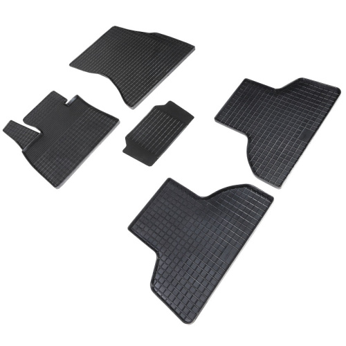 Коврики в салон BMW X5 (F15) 2013-2018, резина Seintex "сетка", Черный, Арт. 86234