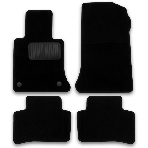 Коврики в салон Mercedes GLK (X204) 2008-2012, текстильные Klever standart, Черный, Арт. KLEVER02342201210KH