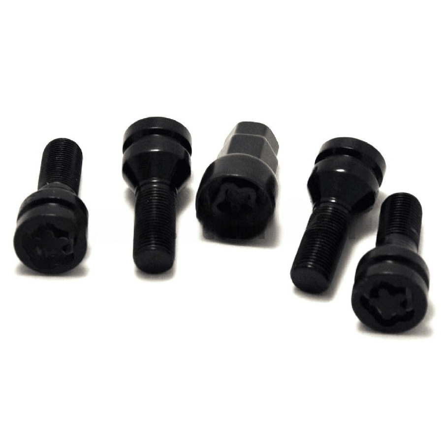 Секретные болты M14x1.25 Конус L-28мм Черный, Ключ 17-19, Арт. 677110KK/BC-2Key
