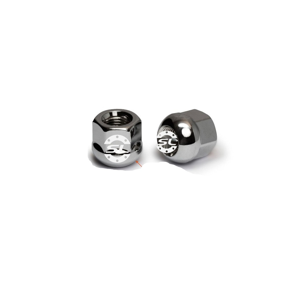 Гайка колеса M12x1.25 Сфера h-22мм открытая, Цинк, Ключ 19, Арт. 400044B/HT