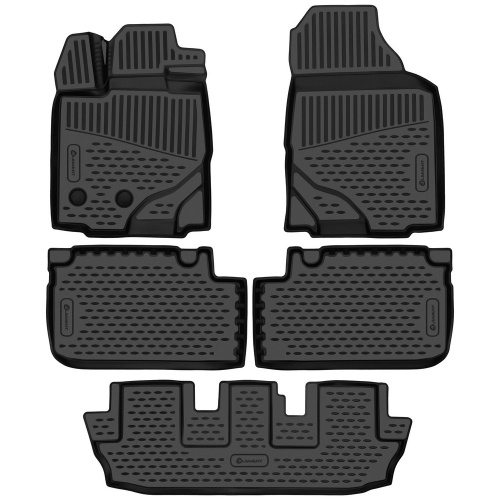 Коврики в салон Changan CS95 2018-2024 FL1, полиуретан 3D Element, Черный, Арт. ELEMENT3DAN0618210K