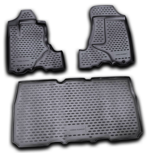Коврики в салон Honda Element 2002-2006, полиуретан Element, Серый, Арт. NLC.18.17.211