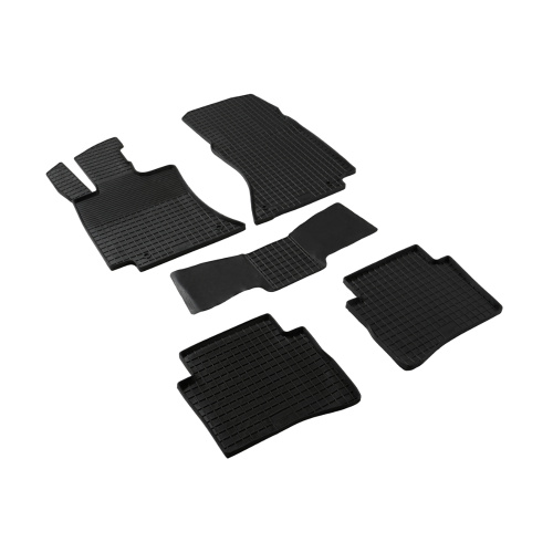 Коврики в салон Mercedes-Benz E-Класс (W214) 2024- Седан, резина Seintex "сетка", Черный, Арт. 318488