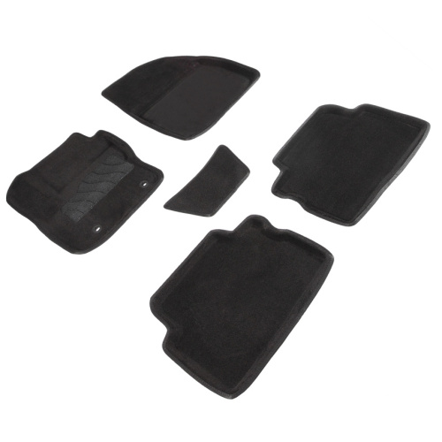 Коврики в салон Ford Kuga  2008-2013, 3D ткань Seintex , Черный, овальный крепеж Арт. 71689