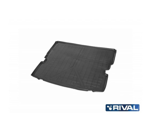 Коврик в багажник Opel Zafira B 2005-2008, полиуретан Rival, Черный, Арт. 14207004