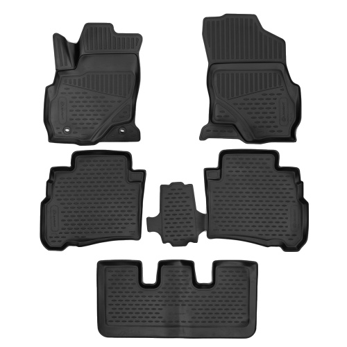 Коврики в салон Toyota Fortuner  2020- FL, полиуретан 3D Element, Черный, Арт. ELEMENT3DA66548210K