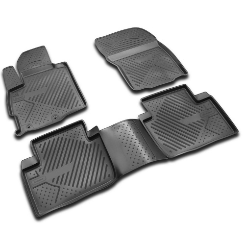 Коврики в салон Citroen C-Crosser 2007-2013, полиуретан Element, Черный, Арт. NLC.10.14.210k