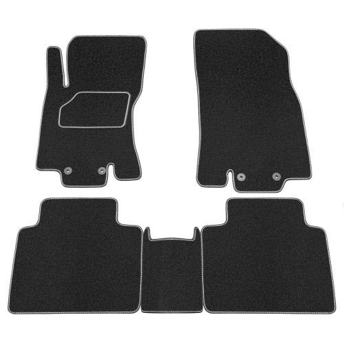 Коврики в салон Nissan X-Trail (T32) 2013-2019, текстильные Rezkon, Черный, Арт. 2525035200
