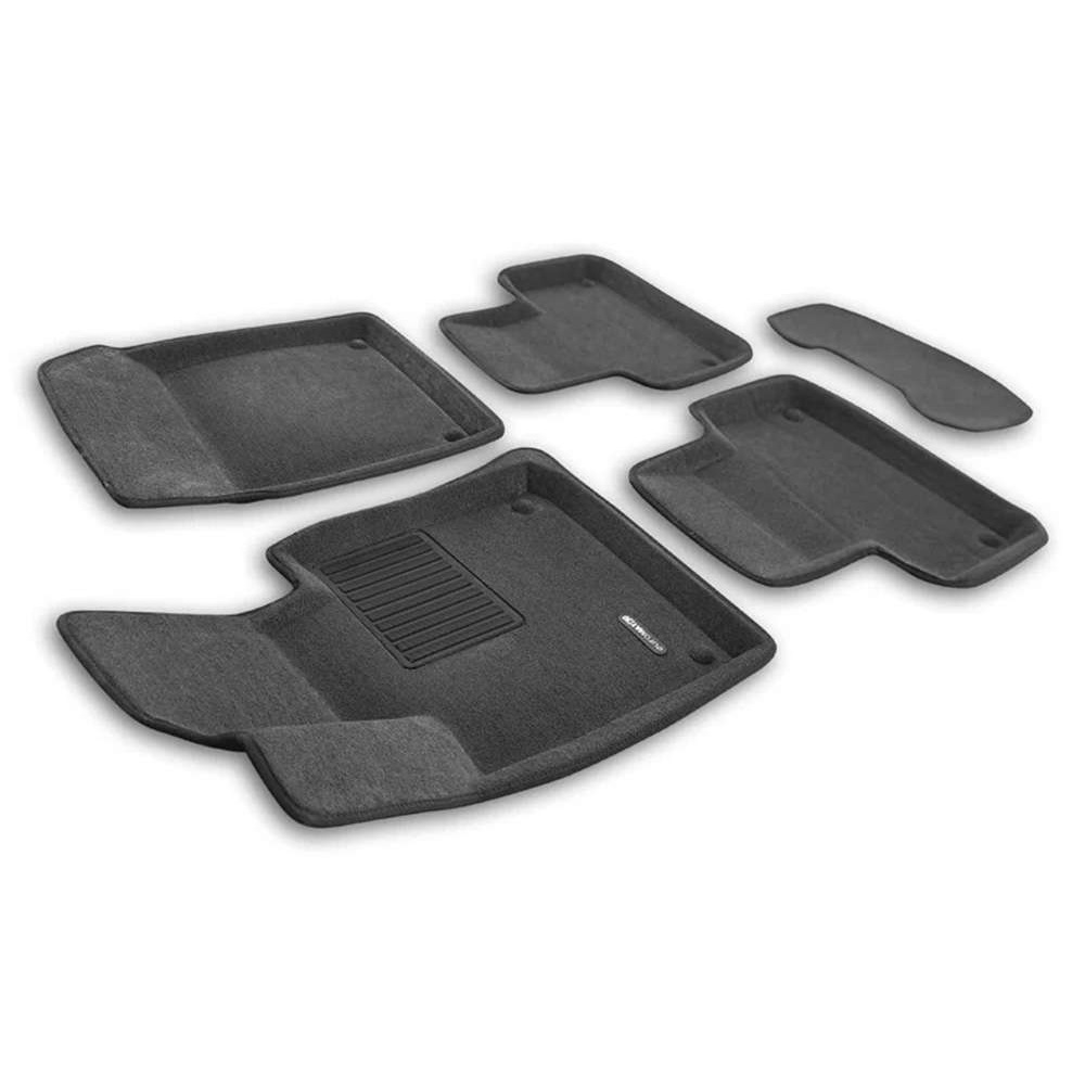 Коврики в салон Volvo XC60  2017-2021, 3D ткань Euromat Business, Серый, Арт. EMC3D-005502G