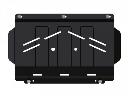 Защита радиатора Mitsubishi L200 IV 2006-2014 V-2.4; 2.5D; 3.2D, в том числе для модели Triton Арт. 14.2840