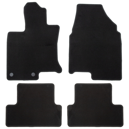 Коврики в салон Nissan Qashqai (J10) 2006-2010, текстильные Klever эконом, Черный, Арт. KLEVER01363701200K