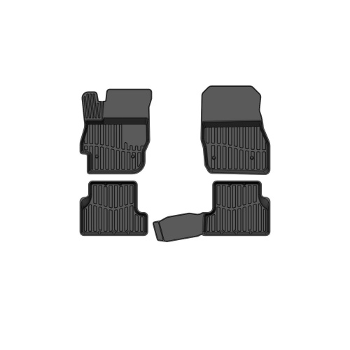 Коврики в салон Mazda 3 (BL) 2008-2011 Седан, резина 3D SRTK Premium, Черный, Арт. PR.MZ.3.09G.02X91