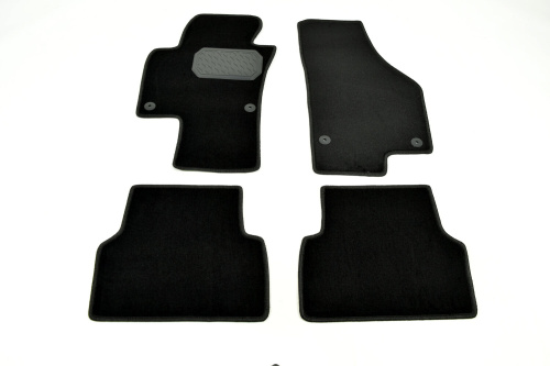 Коврики в салон Volkswagen Tiguan  2011-2018 FL, текстильные Norplast, Черный, Арт. NPL-VTe-950-501