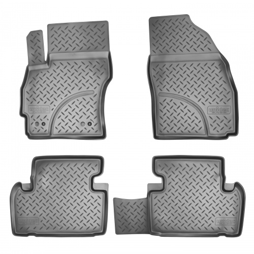 Коврики в салон Mazda 5 (CR) 2005-2007, полиуретан Norplast, Черный, комплект на два первых ряда Арт. NPL-Po-55-051