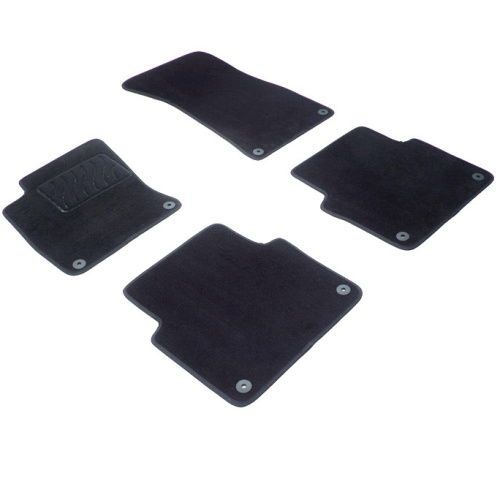Коврики в салон Audi A8 (D3) 2002-2005, текстильные Seintex Lux, Черный, Short Арт. 82752