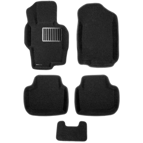Коврики в салон Honda Accord  2002-2006 Универсал, 3D ткань Euromat LUX, Серый, Арт. EM3D002605G
