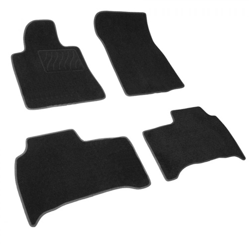 Коврики в салон Toyota Land Cruiser 200 2007-2012, ткань Seintex Lux, Черный, Арт. 87116